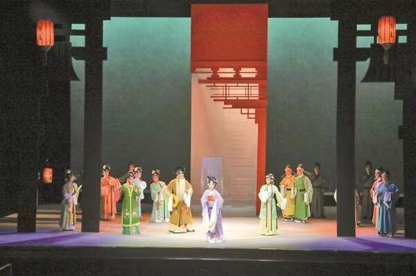 晉劇《望海樓臺》。 記者 張浩亮 攝