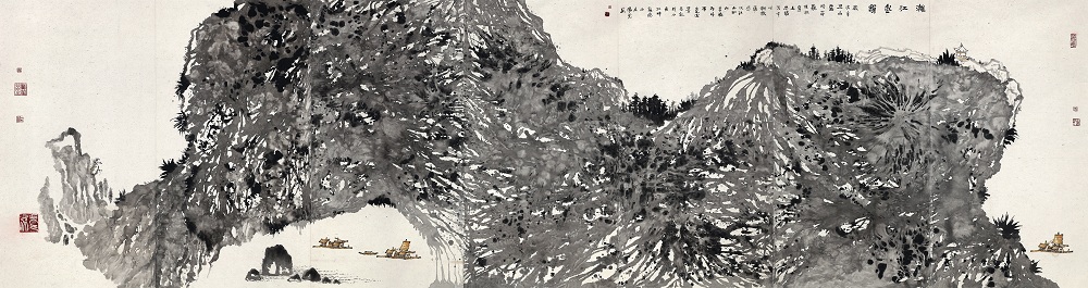 陽(yáng)光書畫作品《漓江嵐韻》