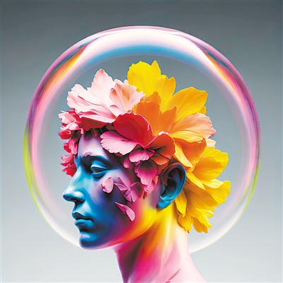 舒勇用AI繪畫程序繪制的作品