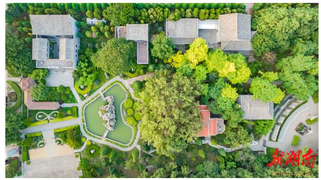 風景如畫的賈家莊作家村。