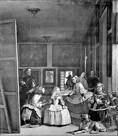 《宮娥》(畫中左一為正在作畫的委拉斯凱茲)