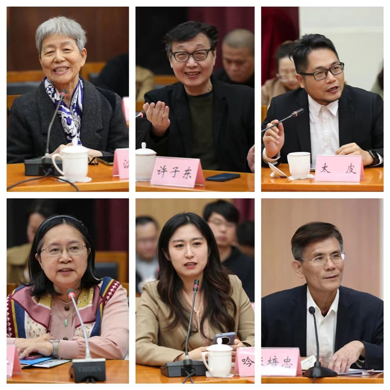 陳艷華、許子?xùn)|、黃春年、潘明珠、羅旭、張培忠發(fā)言