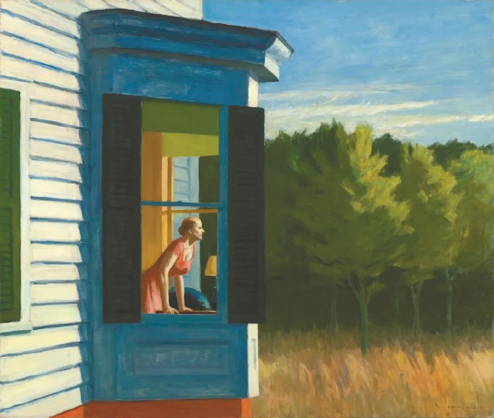 霍珀《科德角的早晨》，1950