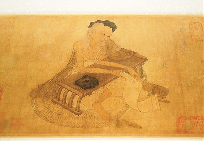 　唐代《伏生授經(jīng)圖卷》（局部）