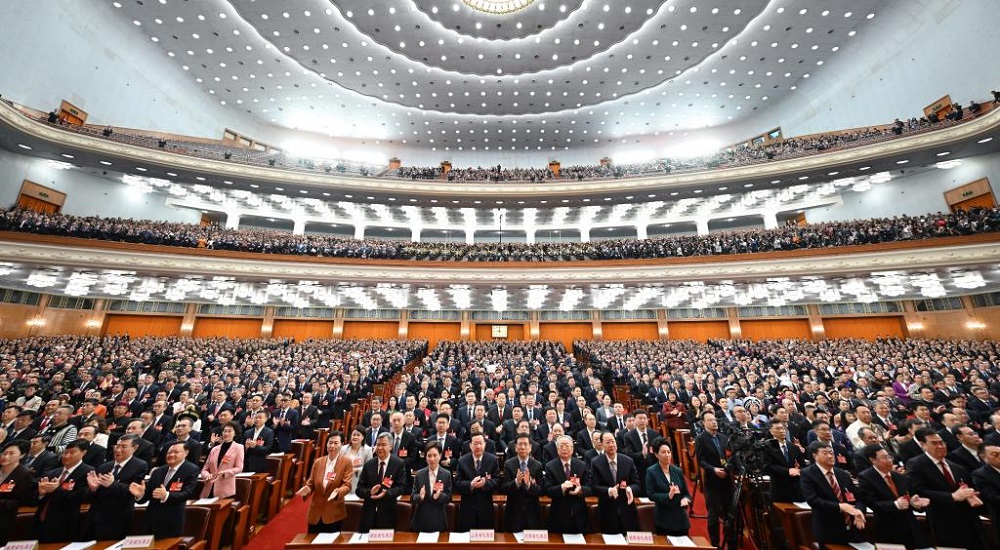 3月5日，十四屆全國人大三次會議開幕會在北京人民大會堂舉行