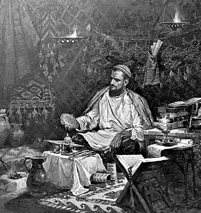 作品描繪的是馬赫圖姆庫里制作手工藝品。戴桂菊攝/光明圖片