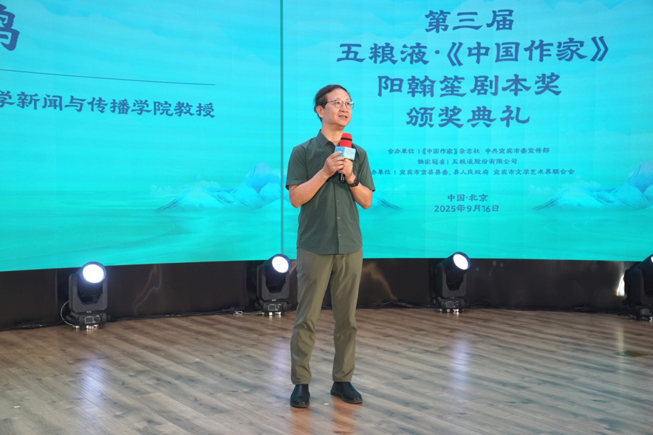 中國(guó)電影家協(xié)會(huì)副主席、清華大學(xué)新聞與傳播學(xué)院教授尹鴻發(fā)言