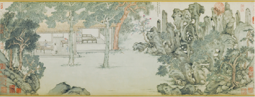 文徵明《真賞齋圖》，中國國家博物館藏