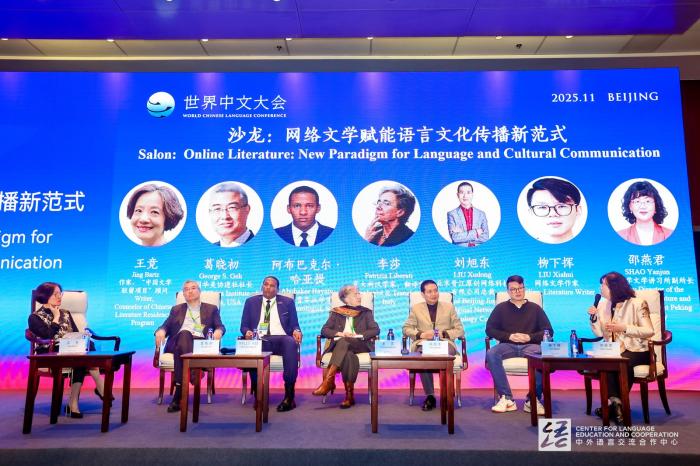  本次會(huì)議現(xiàn)場。教育部中外語言交流合作中心供圖