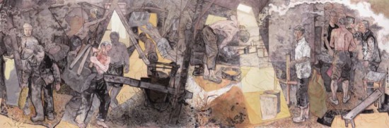 《木石有情》&nbsp;王&nbsp;鵬 中國(guó)畫(huà)&nbsp;2020年 190x290cm 中國(guó)美術(shù)學(xué)院美術(shù)館藏&nbsp;