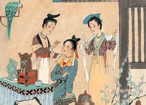 人日節(jié)，古俗，人們會(huì)制作各種花勝（類人勝，樣式為花朵）相互饋贈(zèng)。