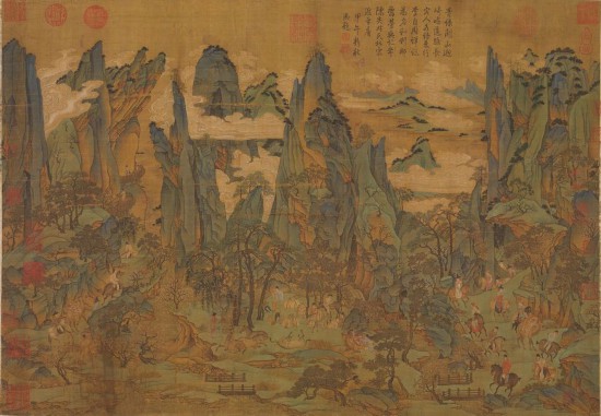 唐人 《明皇幸蜀圖》 絹本設(shè)色 縱55.9厘米 橫81厘米 臺(tái)北故宮博物院藏